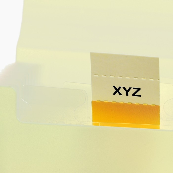 Папка на резинке А65, 12 отделений, узоры желтая, пастель