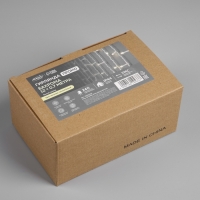 Гирлянда &laquo;Бахрома&raquo; 12 &times; 0.7 м, IP44, УМС, белая нить, 240 LED, свечение тёплое белое, 220 В