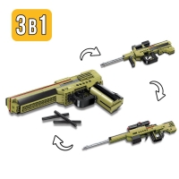 Конструктор Безграничные Идеи &laquo;Пистолет&raquo;, 3 в 1, 232 детали