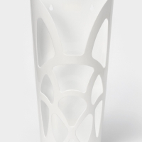 Корзина для пакетов, 18&times;9&times;35 см, цвет белый