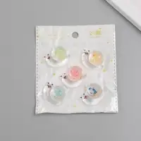 Подвеска для творчества акрил "Улыбчивая улитка" светится в темноте МИКС 2,9х3,3х1 см