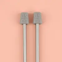 Спицы для вязания, прямые, d=3.5 мм, 35 см, 2 шт.