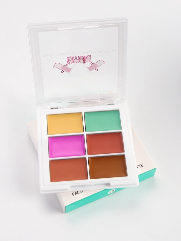 Палетка консилеров для лица, 6 цв, водостойкая
