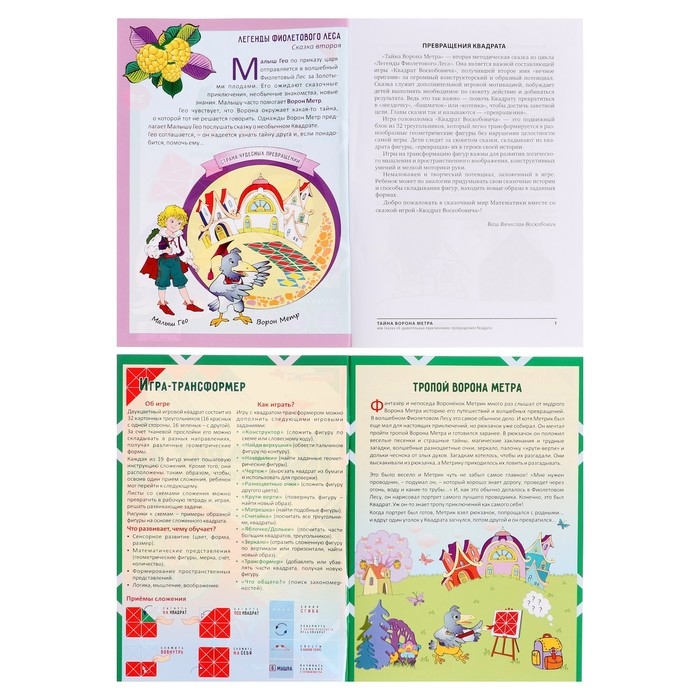 Развивающая игра &laquo;Квадрат Воскобовича&raquo;, 2 цвета + сказка