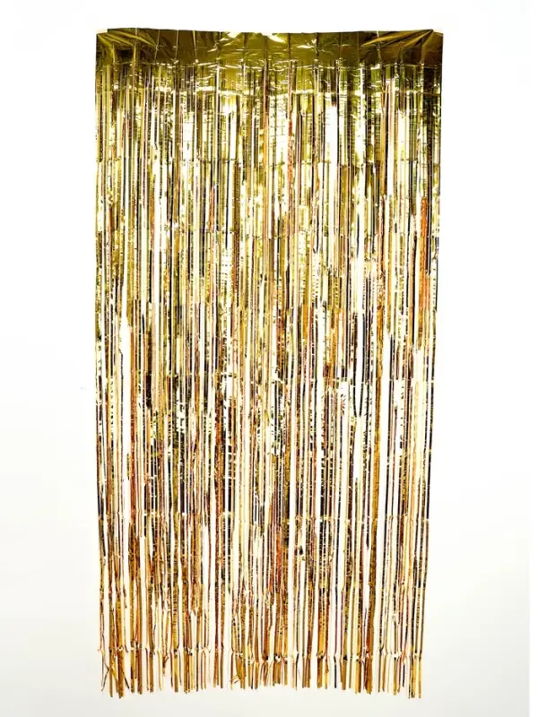 Занавес для фотозоны &laquo;Дождик&raquo; цвет золотой, 1*2 м