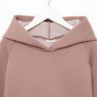 Худи для девочки MINAKU: Basic Line KIDS, цвет тёмно-бежевый, рост 134 Худи для девочки MINAKU: Basic Line KIDS, цвет тёмно-бежевый, рост 134