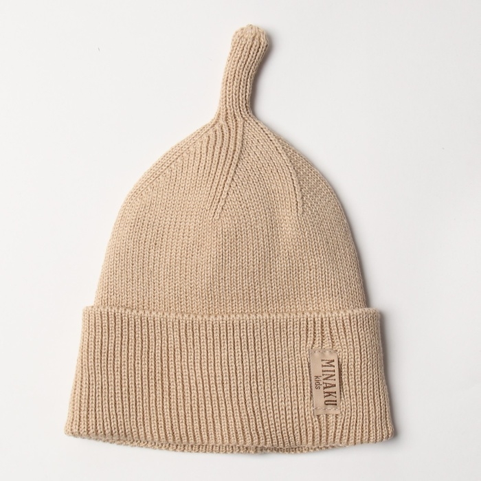Шапка детская MINAKU  р-р 46-48, цвет бежевый