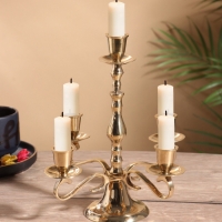 Подсвечник на 5 свечей, латунь 20х20х23 см