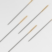 Иглы швейные для гобелена №28, d = 0,5 мм, 3,2 см, скруглённое остриё, с золотым ушком, 25 шт, N-359