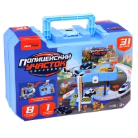 Парковка &laquo;Полицейский участок&raquo;, 1 машинка, 8 дорожных знаков, 31 деталь