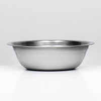Миска металлическая эконом, 0,85 л, 21 х 6 см Миска металлическая эконом, 0,85 л, 21 х 6 см