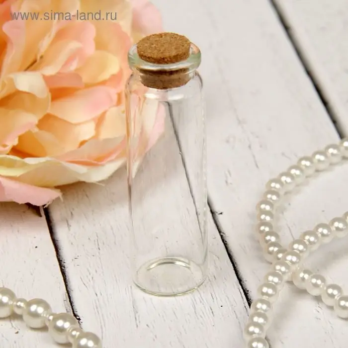 Основа для творчества и декорирования &laquo;Бутылочка&raquo;, с пробкой, 13 мл