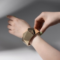 Браслет металл «Манжета» углы, цвет золото Браслет металл «Манжета» углы, цвет золото