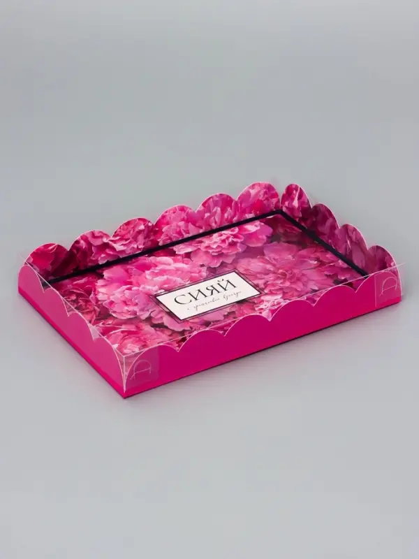 Коробка для печенья, &laquo;Сияй&raquo;, 22&times;15&times;3 см