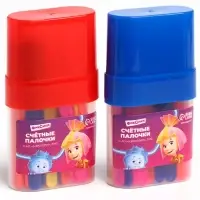 Счетные палочки 30 штук, в пластиковом пенале, МИКС &laquo;Фиксики&raquo;