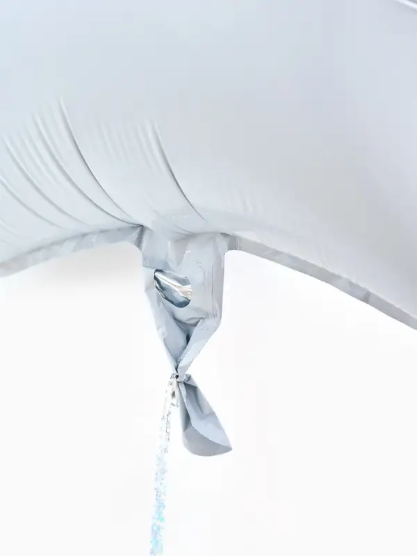 Воздушные шары фольгированные 18" "Звезда" цвет белый,  набор 5 штук