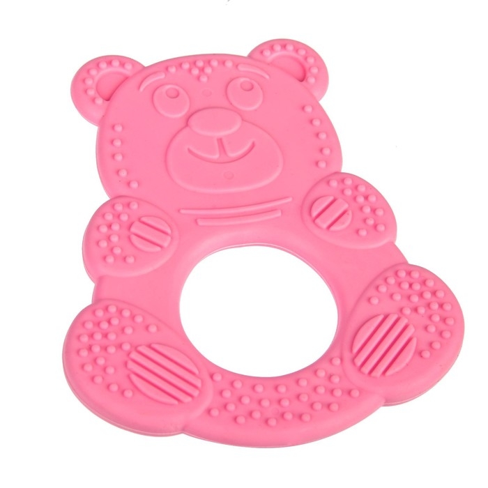 Прорезыватель силиконовый &laquo;Мишутка&raquo;, цвет МИКС, КНОПА