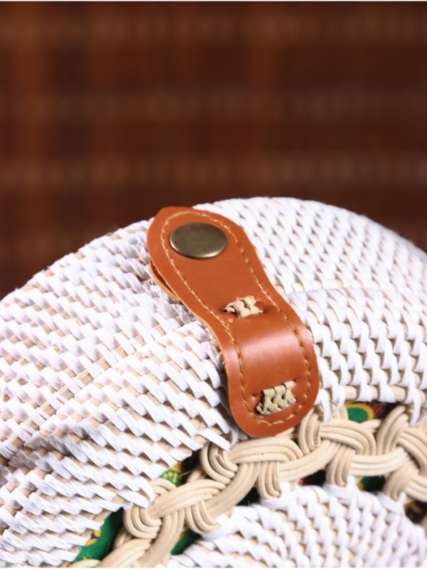 Сумка плетеная ротанг Сумка плетеная ротанг "Мандала" бежевый, 20х6х70 см