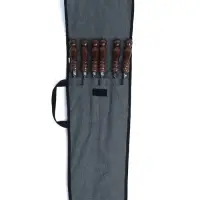 Набор шампуров в колчане, 6 шт, деревянная ручка "Шар", 73(50) х 1,2 х 0,25 см, серый