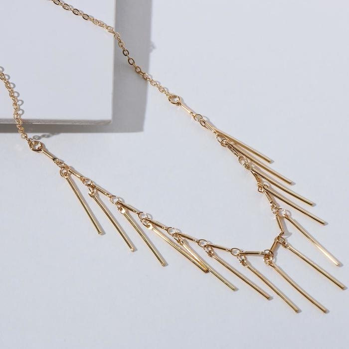 Колье «Металлика» спички, цвет золото, L=30 см Колье «Металлика» спички, цвет золото, L=30 см