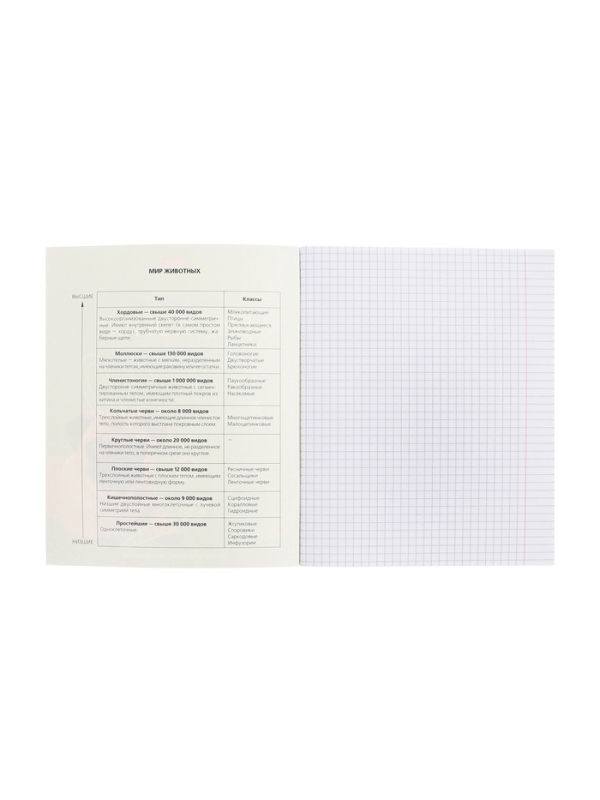 Тетрадь 48 листов в клетку &laquo;Мой любимый предмет&raquo; БИОЛОГИЯ, обложка мелованный картон, Soft-touch, с интерактивным справочником, блок офсет