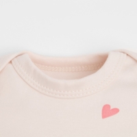 Боди с длинным рукавом в набивку Крошка Я &laquo;Зайчик&raquo;, рост 68-74 см, цвет бежевый