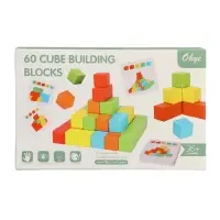 Кубики деревянные 60 штук