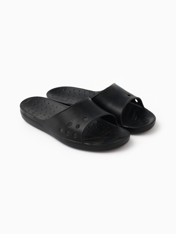 Сланцы мужские Д702 цвет чёрный, р-р 40-41