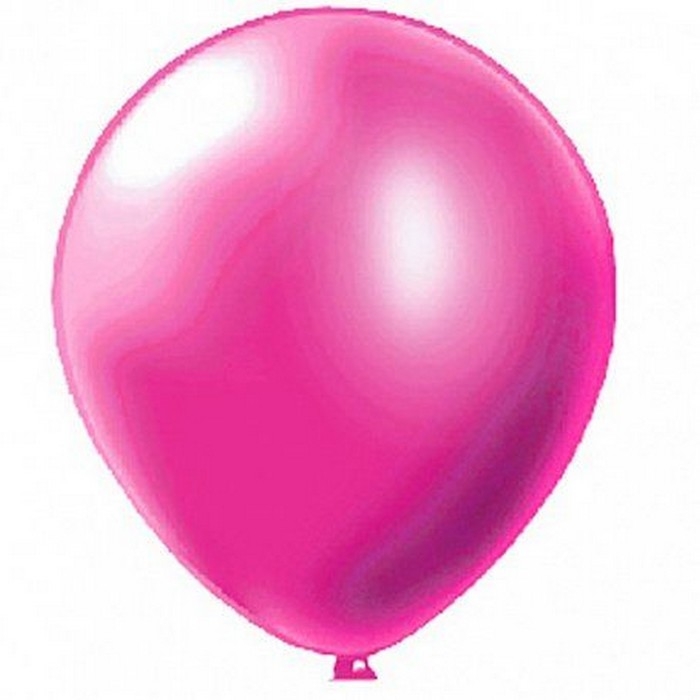 Шар латексный 5" фуксия, металлик, набор 50 шт.