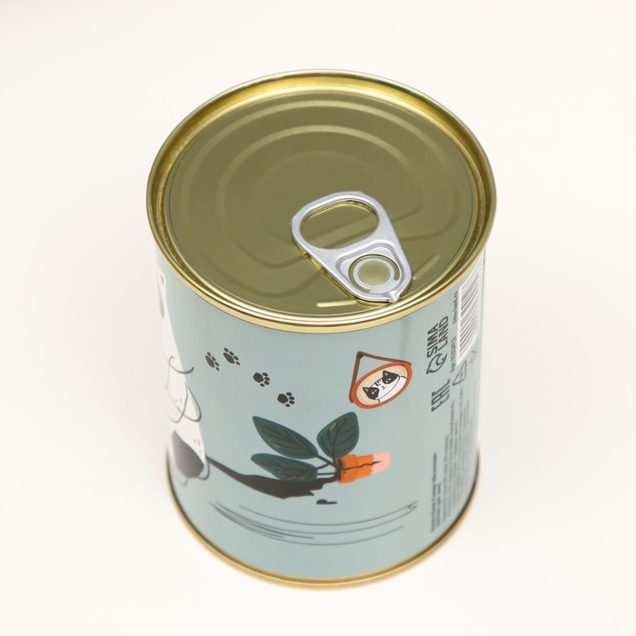 Носки в банке "Связал тебе носочки" (внутри носки женские, цвет белый)