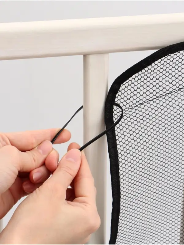 Защитная сетка ограждение для лестницы, 3 метра, цвет черный, Крошка Я