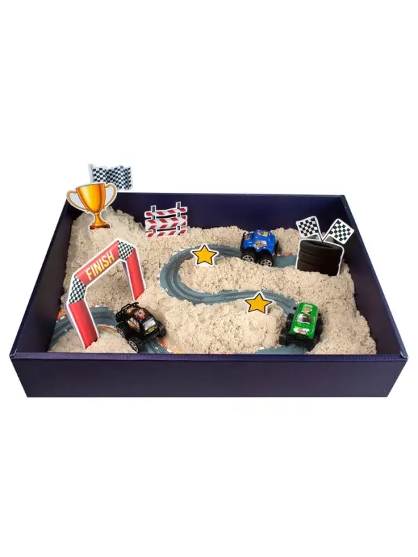 Космический песок &ldquo;Гонки&ldquo; с песочницей 1,5 кг