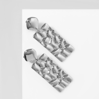 Клипсы висячие &laquo;Лёгкость&raquo; пластина, цвет серебро