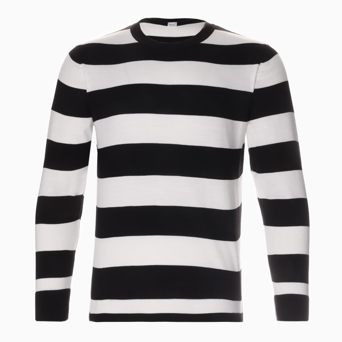 Джемпер мужской MINAKU: Knitwear collection цвет черный,р-р 44 Джемпер мужской MINAKU: Knitwear collection цвет черный,р-р 44