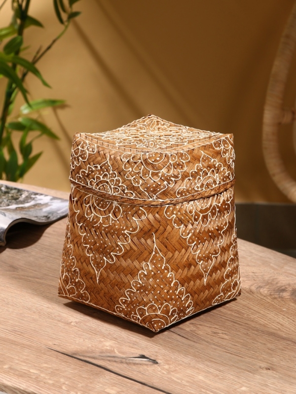 Корзинка плетеная "Морокко" 17х17х25 см