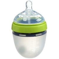 Бутылочка для кормления M&B, ШГ &Oslash;70мм, 150мл., силиконовая колба, цвет зеленый