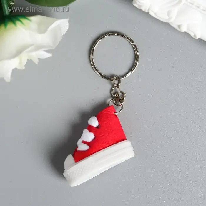 Брелок резина "Яркий кед" МИКС 3,7х3х1,7 см