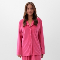 Костюм женский (рубашка и брюки) KAFTAN Plushy р. 44-46, фуксия