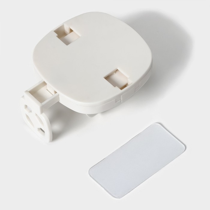 Держатель для электрических зубных щёток, регулируемый размер, 8,5&times;7&times;4 см, цвет белый