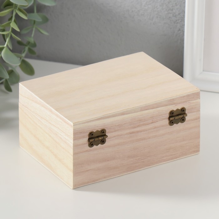 Шкатулка для росписи "Прямоугольная" 14х7х10,5 см