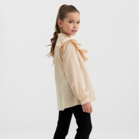 Блузка для девочки MINAKU цвет светло-бежевый, рост 140 см Блузка для девочки MINAKU цвет светло-бежевый, рост 140 см