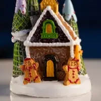 Фигура светодиодная "Дом печеньки" 10х7 см, 4 LED, LR41x3 (в компл), Т/БЕЛЫЙ