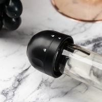 Пробка вакуумная для шампанского Доляна &laquo;Блеки&raquo;, 5&times;5&times;6 см, цвет чёрный