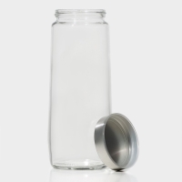 Банка стеклянная для сыпучих продуктов с металлической крышкой &laquo;Вока&raquo;, 1,5 л
