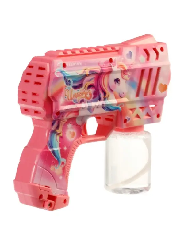 Генератор мыльных пузырей "Единорожка",световые эффекты, работает от батареек