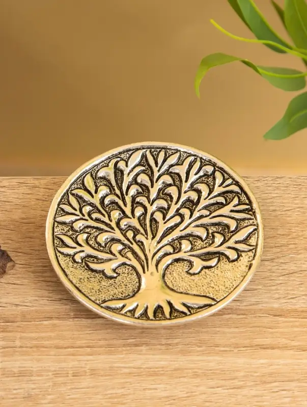 Подставка под благовония "Священное дерево" алюминий 10,5 см