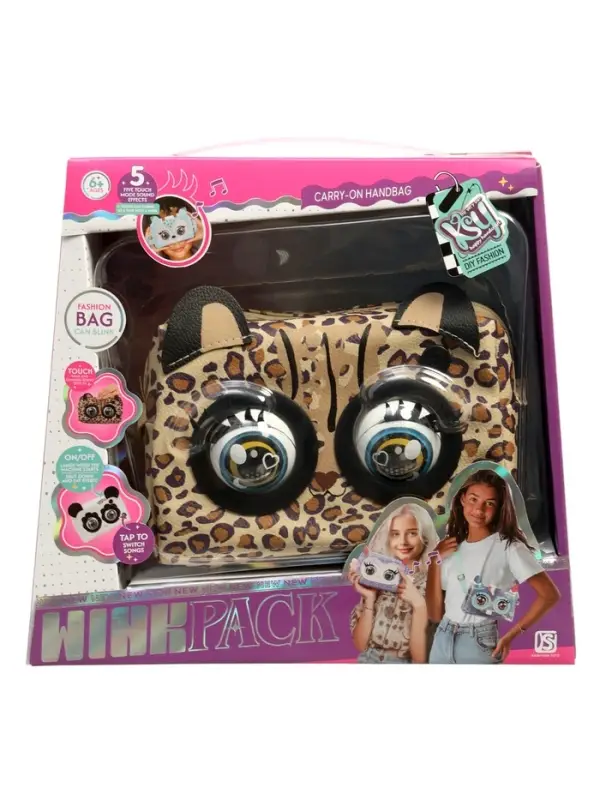 Музыкальная игрушка-сумочка "Котенок" звук, глазки моргают