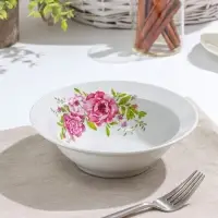 Салатник фарфоровый &laquo;Оливия&raquo;, 300 мл, d=17,5 см