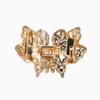 Зажим для кардигана "Ажур" бабоччка, цвет золото