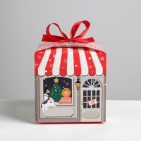 Коробка подарочная новогодняя складная «Волшебного нового года», 12 х 12 х 12 см, Новый год Коробка подарочная новогодняя складная «Волшебного нового года», 12 х 12 х 12 см, Новый год